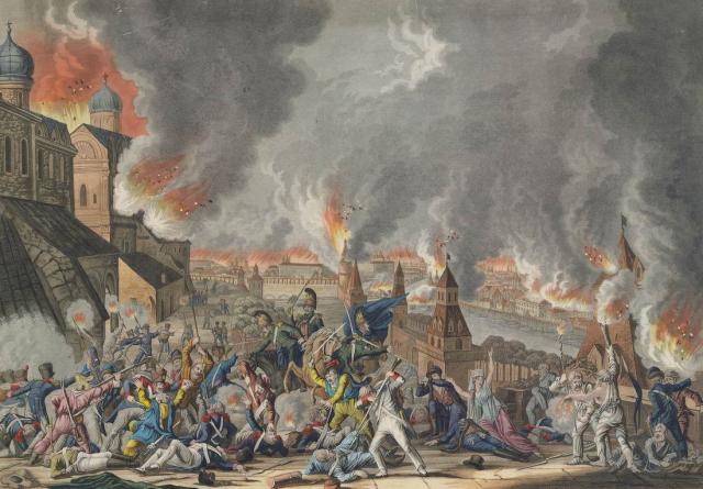 Ругендас Л. Пожар Москвы 15 сентября 1812 года. Первая половина XIX в.